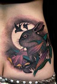 Талія кролик татуювання візерунок