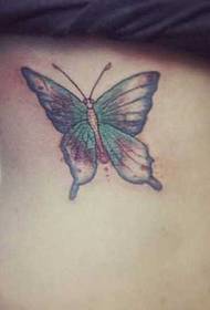 Talje personlighed sommerfugl tatoveringsmønster