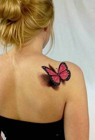 Several 3d butterfly tattoos are feminine