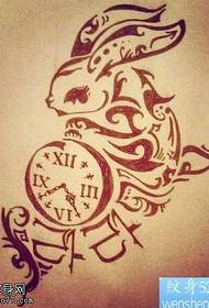 rabbit totem tattoo pattern