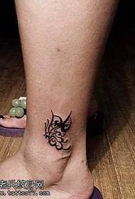 Нога тотем татуировки бабочка