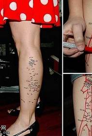 Ben fawn tatuering mönster