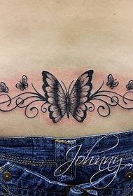 Leptir uzorak tetovaže simboličan