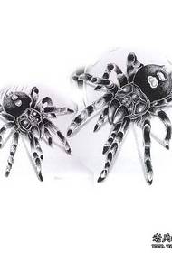 الگوی خال کوبی حیوانات - الگوی تاتو عنکبوت - بیوه سیاه