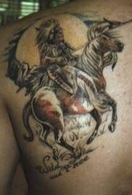 Плече коричневий індійський татуювання їзда візерунок