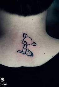 Pattern ng tattoo ng Totem fawn