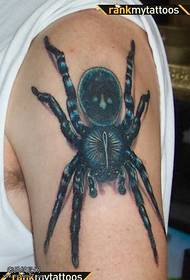 Arm realistic spider tattoo pattern