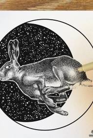 European point of the starry rabbit tattoo tattoo manuscript