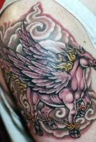 Warna bahu corak tatu Pegasus megah