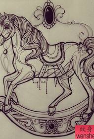 Tattoo show, recommend a manuscript horse tattoo pattern