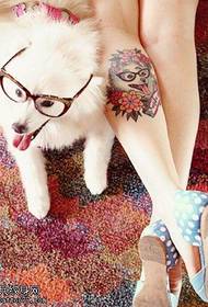 Menghua Super srčkan vzorec tatoo za pse
