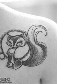 Rameno trní malý fox tetování vzor