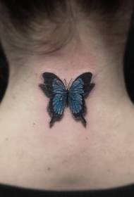 Butterfly tatuointi tyttö perhonen tatuointi malli lentävät taivaalla