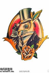набір барвистих мультфільм кролика татуювання рукописні візерунки