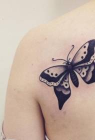 Butterfly tattoo picture butterfly tattoo pattern flying between flowers