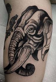 noga slon tetovaža tetovaža uzorak