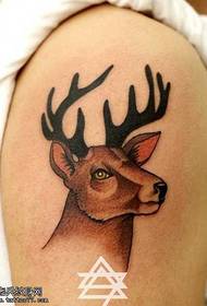 Arm deer tattoo pattern