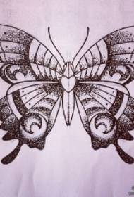 Umbhalo wesandla we-butterfly tattoo we-European and American