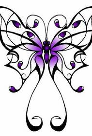 Manuscrito bonito da tatuagem da borboleta
