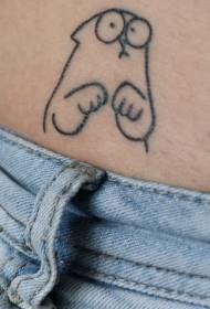 Prekrasan uzorak tetovaža mačke simon