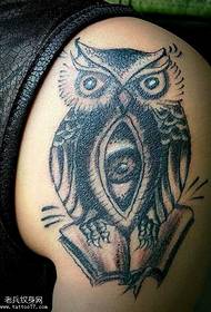 Big arm owl tattoo pattern