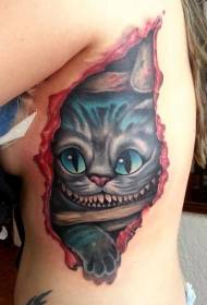 Model de tatuaj pisic înfiorător înfiorător