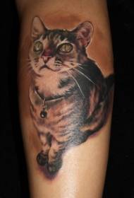 Faka umbala wephethini ye-cat tattoo