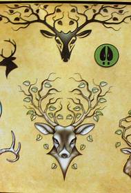 Veteran tattoo recommended a deer tattoo pattern