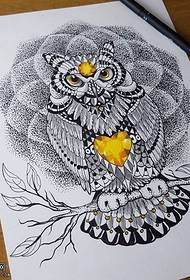 Käsikirjoitus thorn pöllö tatuointi malli
