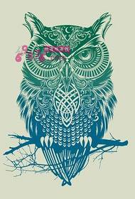 Owl tattoo manuscript picture