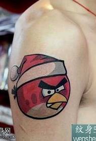 Paže naštvaný vták tetovanie vzor