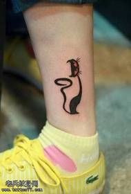 Uzorak tetovaže nogu za mačke