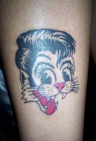 Patrón de tatuaje de gato Presley
