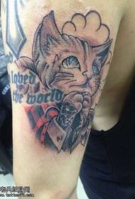 Ruka mačka tetovaža uzorak