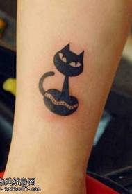 Leg kitten tattoo tattoo