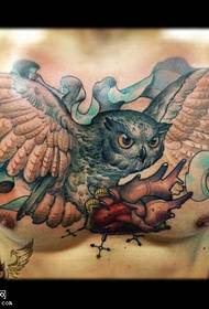Uzorak tetovaže sova