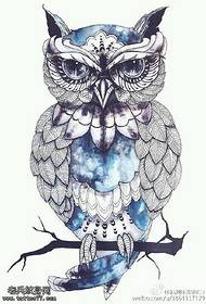 Ink style owl tattoo tattoo