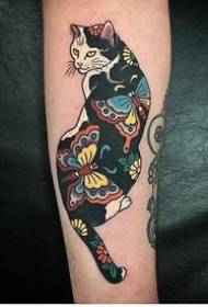 9 Japanese style tattoo big cat patterns