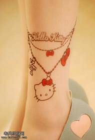 Veldig vakkert søt katt tatoveringsmønster