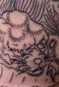Chimiro cheAsia chitema mutsara wekati tattoo tattoo
