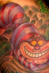 Disneja pīkstošā kaķa karikatūras tetovējuma modelis