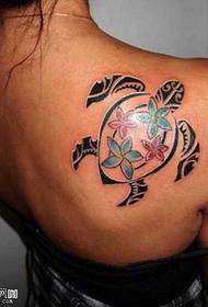 Shoulder Turtle Totem Tattoo Pattern