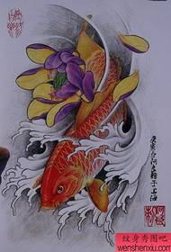 Rukopis čínskeho tetovania koi (18)