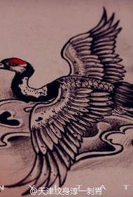 Crane tattoo manuscript picture