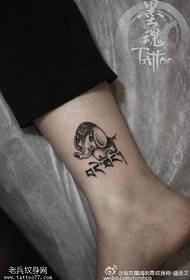 Tetovanie slonov na členku