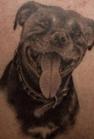 Veldig glad tatoveringsmønster for hunden \\ u200b \\ u200bavatar
