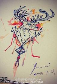 Color antelope tattoos are shared by tattoos