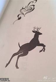 Pictiúr lámhscríbhinn tattoo Totem antelope