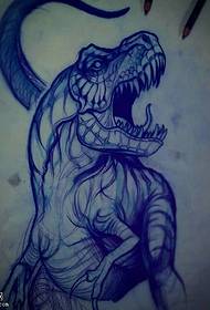 Patrún tatúnna dinosaur de líne lámhscríbhinne
