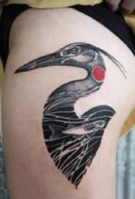 Xianhe tattoo 9 traditional Chinese style cranes tattoo pictures